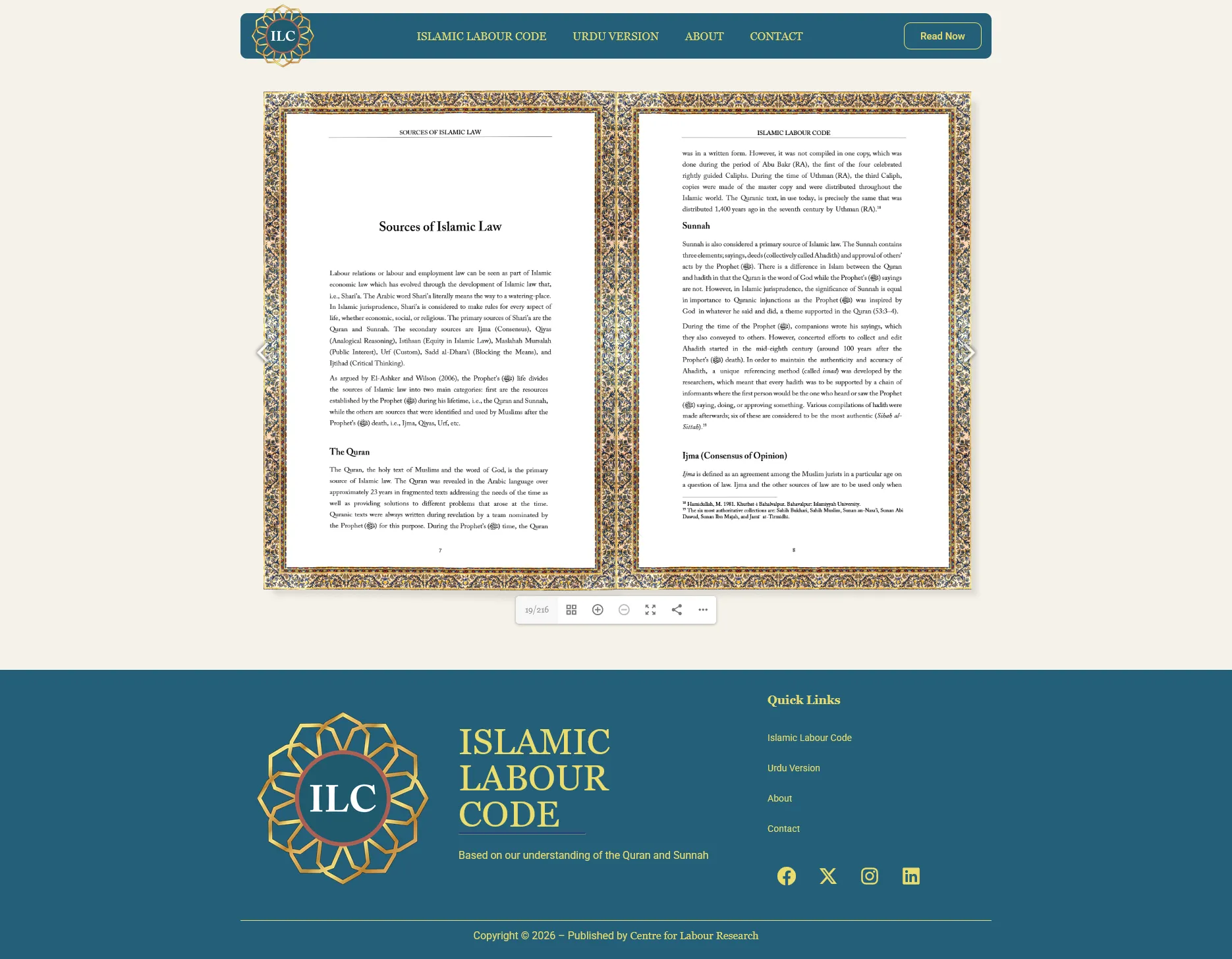 Islamic Labour Code English flipbook view